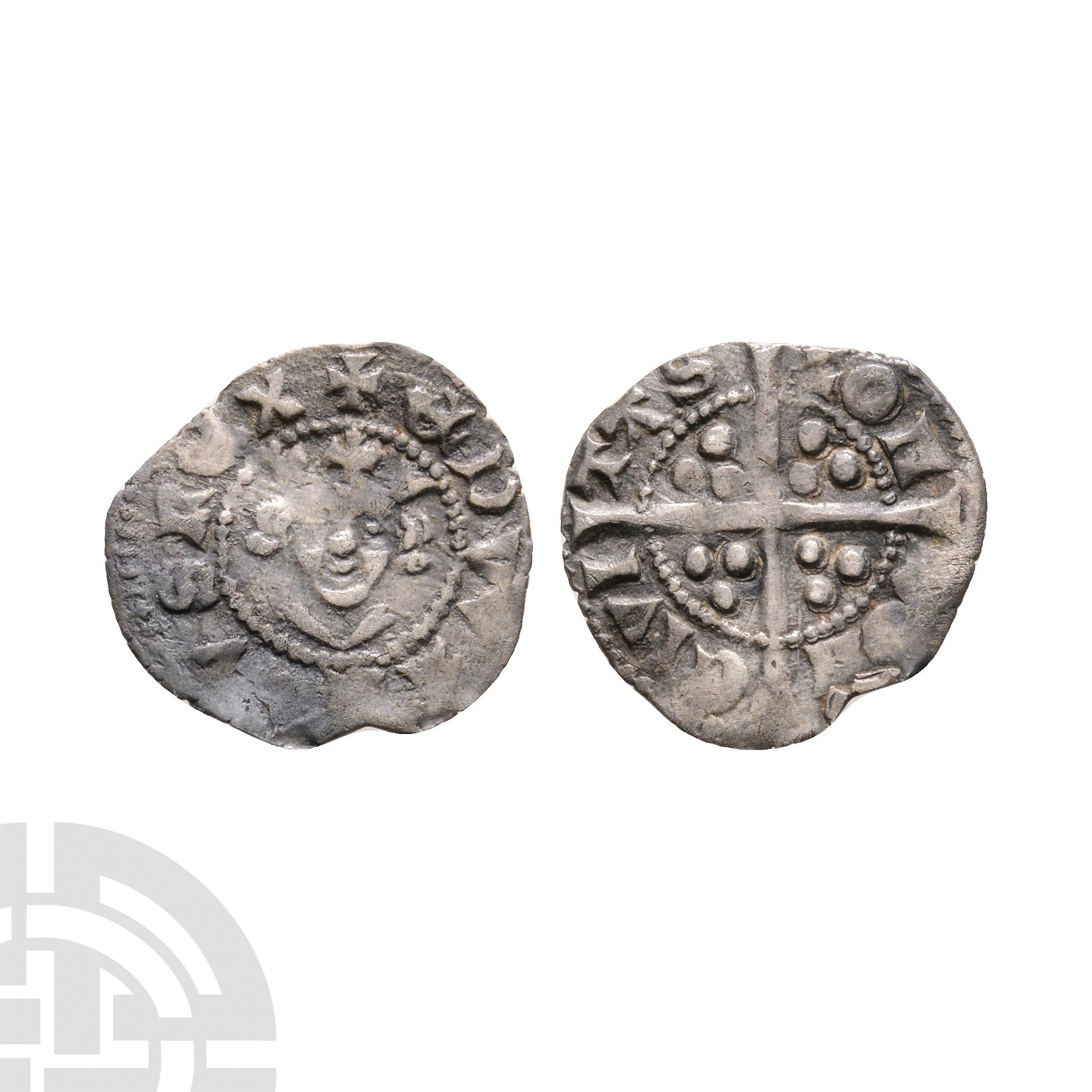 English Medieval Coins - Edward I - London - Long Cross Farthing