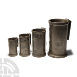 Post Medieval Pewter Measure Group