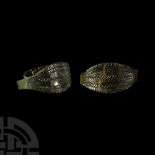 Viking Age Bronze Ring with Fern Design