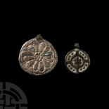 Medieval Silver Pendant Group