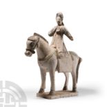 Chinese Ming Glazed Ceramic Horse and Rider