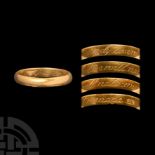 Post Medieval Gold 'Godly Love Will Not Remove' Posy Ring