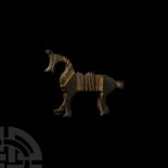 Western Asiatic Gilt Bronze Horse Padlock