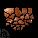 Roman 'Thames' Decorated Samian Ware Pottery Collection