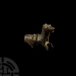 Medieval Bronze Horse Barrel Lock