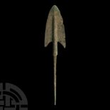 Luristan Bronze Barbed Arrowhead