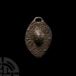 Viking Silver Urnes Style Rattle Pendant