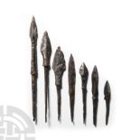 Medieval Iron Arrowhead Group