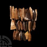 Stone Age Flint Projectile Point Group