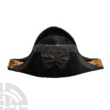 Admiral Thomas Leeke Massie Cased Cocked Naval Hat and Box