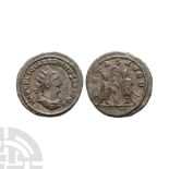 Ancient Roman Imperial Coins - Valerian I - Emperors Sacrificing AR Antoninianus