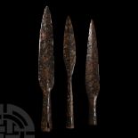Viking Age Iron Socketted Spearhead and Javelinhead Group