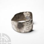 Large Western Asiatic Silver Bracelet