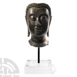 Thai Bronze Buddha Head