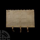 Charles II Period Vellum Indenture with Seals