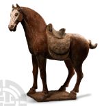 Very Large Chinese Tang Ceramic Saddled Horse