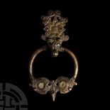 Viking Age Bronze Penannular Brooch with Dragon