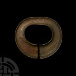 Large Viking Period Decorated Bronze Armlet
