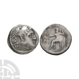 Ancient Greek Coins - Macedonia - Alexander III (the Great) - Countermarked AR Tetradrachm