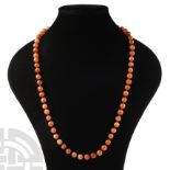 Carnelian Bead Necklace