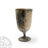 Western Asiatic Bronze Stemmed Goblet