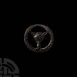 Viking Age Bronze Wolf-Head Strap Distributor