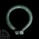 Large Viking Age Bronze Decorated Penannular Brooch