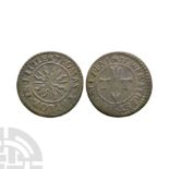 English Tokens - 17th Century - Lower Tower Street / Taylor - Token Halfpenny