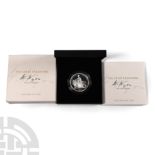 English Milled Coins - Elizabeth II - 2019 - Cased RM Proof 2oz Silver Una and Lion 5 pounds [number