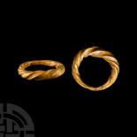 Viking Age Twisted Gold Ring