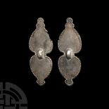 Large Roman Sheet-Silver Brooch Pair