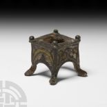 Roman Enamelled Bronze Miniature Votive Altar