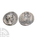 Ancient Roman Imperial Coins - Augustus - Gaius and Lucius AR Denarius