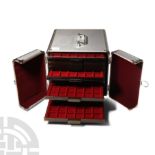 Coin Cabinets - Collector's Carry Box with 10 Linder Coin Trays