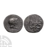 Ancient Roman Imperatorial Coins - Mark Antony and Octavia - AR Cistophorus