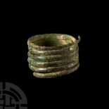 Viking Coiled Bronze Ring