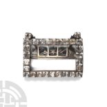 Georgian Jewelled White Metal Shoe Buckle