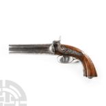 Italian Double-Barrelled Percussion Pistol