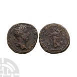 Ancient Roman Imperial Coins - Marcus Aurelius - Victory AE Sestertius