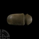 Large Prehispanic Grooved Polished Stone Axehead