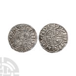 Anglo-Saxon Coins - Cnut - London / Wulfric - Pointed Helmet AR Penny