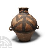 Chinese Neolithic Painted Ceramic Frog Jar