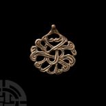 Viking Silver Interlaced Pendant