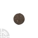 Medieval Thames Pewter Bifacial Wine Tavern Token