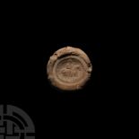 Sassanian General of the South Ceramic Bulla Seal Impression