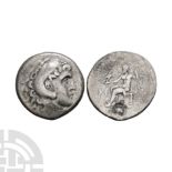 Ancient Greek Coins - Macedonia - Alexander III (the Great) - Countermarked AR Tetradrachm