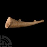 Medieval Terracotta Pilgrim's Horn