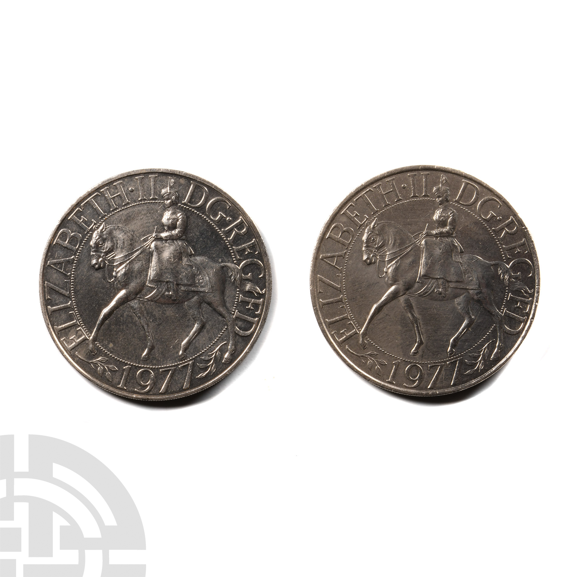 English Milled Coins - Elizabeth II - 1977 - Jubilee Crowns