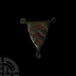 Medieval 'Clare Family' Bronze Heraldic Horse Saddle Mount