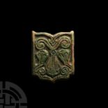 Viking Age Volga Bulgar Bronze Belt Mount